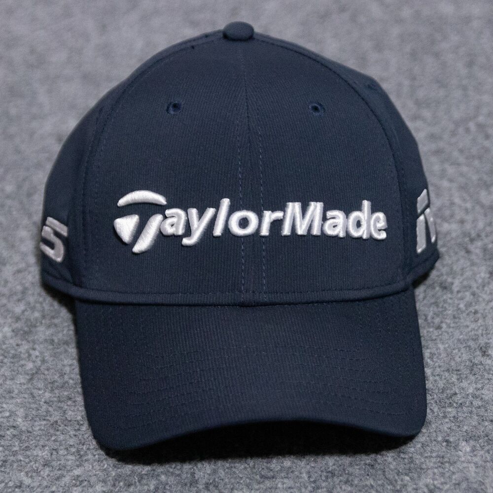 TaylorMade Hat Cap Strap Back Men's Navy Blue White TP5 M3 Golf Adjustable OSFA